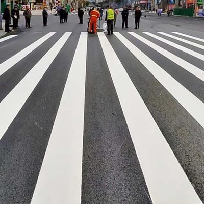 주문 강한 마모 저항성 반사성 열 플라스틱 도로 표시 페인트 도로 라인 표시 온라인 제조