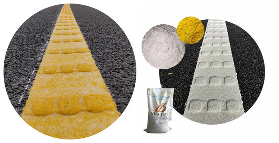 빠른 건조력 강한 마모 저항력 강한 접착력 고품질 맞춤형 흰색 노란색 구부러진 열 플라스틱 도로 표시 페인트 제조업체