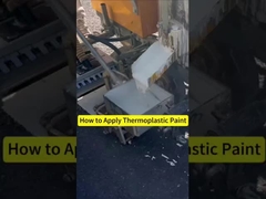 도로 표시를 위한 매우 가시적인 열 플라스틱 페인트 빠르고 쉬운 적용 과정